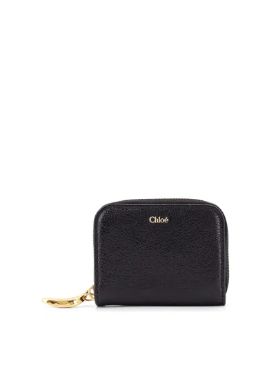 Chloé Leather Wallet With Front Logo