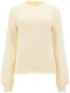 Chloé Ribbed Wool And Cashmere-blend Turtleneck Sweater In White