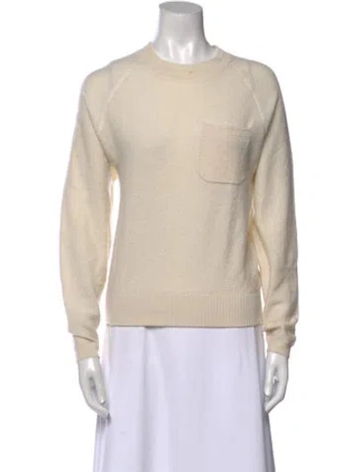 Pre-owned Chloé Cashmere Crew Neck Sweater In Neutral