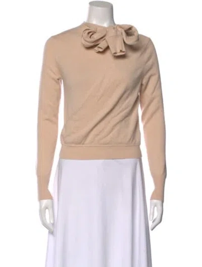 Pre-owned Chloé Cashmere Crew Neck Sweater In Neutral