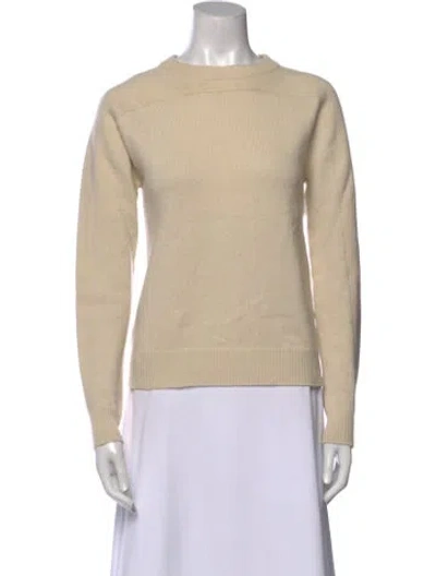 Pre-owned Chloé Cashmere Crew Neck Sweater In Neutral