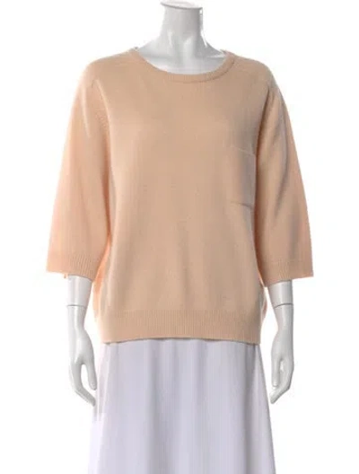 Pre-owned Chloé Cashmere Crew Neck Sweater In Neutral