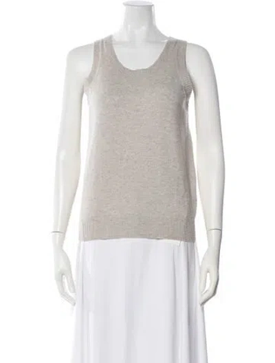 Pre-owned Chloé Cashmere Crew Neck Sweater In Neutral