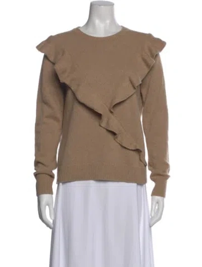 Pre-owned Chloé Cashmere Crew Neck Sweater In Neutral