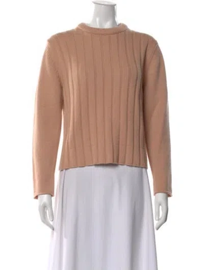 Pre-owned Chloé Cashmere Crew Neck Sweater In Pink
