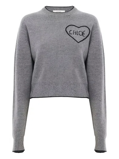 CHLOÉ CHLOÈ CASHMERE CREWNECK SWEATER