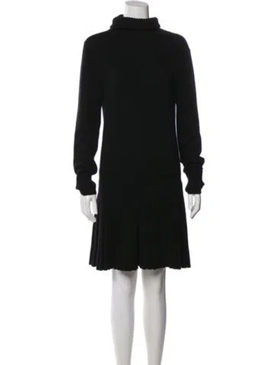 Pre-owned Chloé Cashmere Knee-length Dress In Black