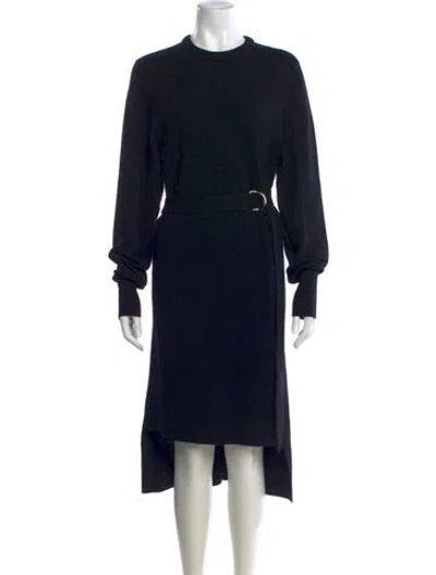 Pre-owned Chloé Cashmere Long Dress In Black
