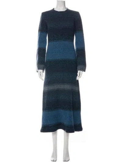 Pre-owned Chloé Cashmere Long Dress In Blue