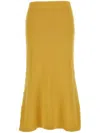 Chloé Cashmere Maxi Skirt In Yellow