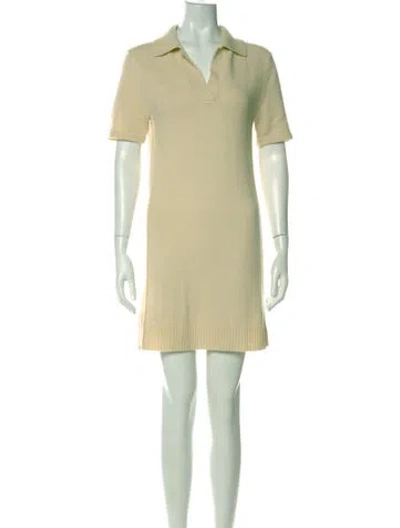 Pre-owned Chloé Cashmere Mini Dress In Green
