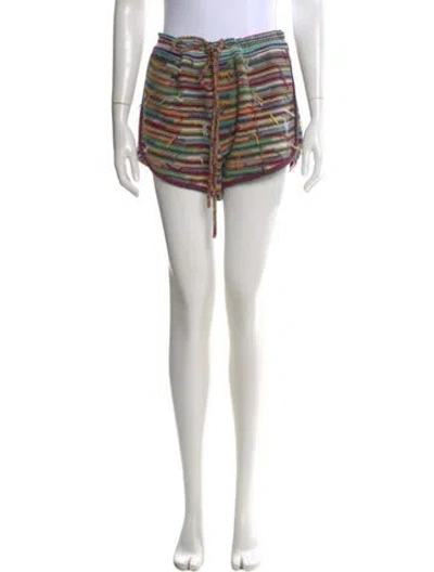 Pre-owned Chloé Cashmere Mini Shorts In Green