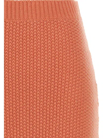Chloé Cashmere Mini Women's Skirt In Orange