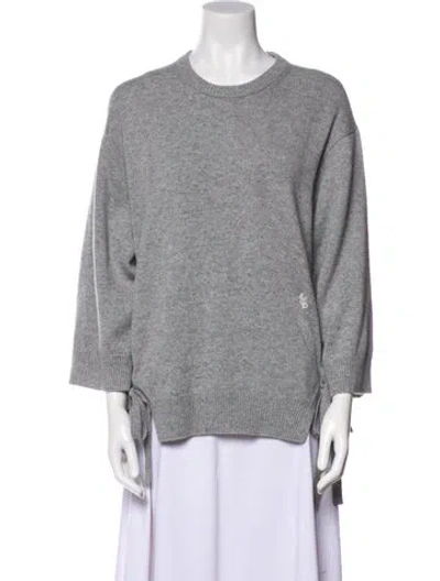 Pre-owned Chloé Cashmere Scoop Neck Sweater In Gray