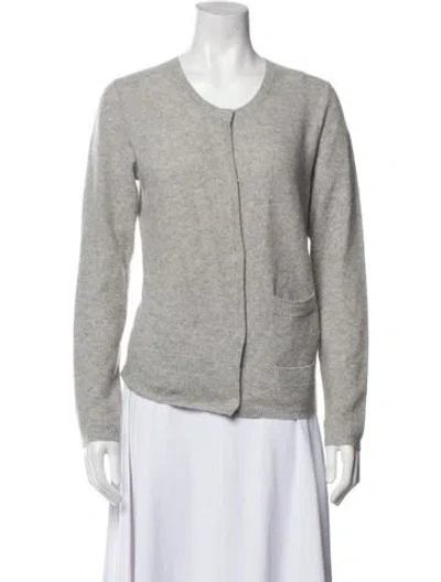Pre-owned Chloé Cashmere Scoop Neck Sweater In Gray