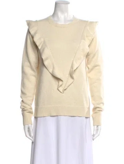 Pre-owned Chloé Cashmere Scoop Neck Sweater In Neutral