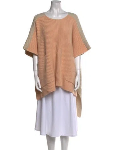 Pre-owned Chloé Cashmere Scoop Neck Sweater In Neutral