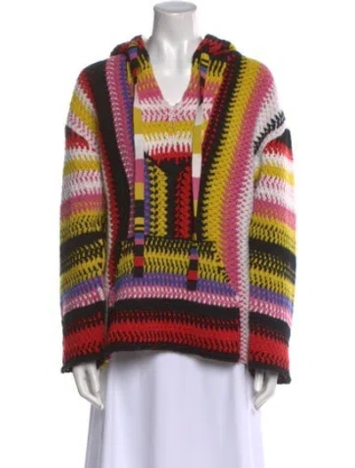 Pre-owned Chloé Cashmere Striped Sweater In Pink
