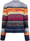 Chloé Women's Pullover Sweater | Size Medium | Chc22amp046209cb In Multicolor