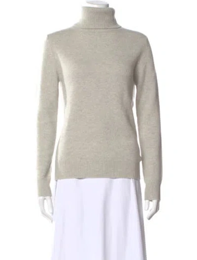 Pre-owned Chloé Cashmere Turtleneck Sweater In Gray