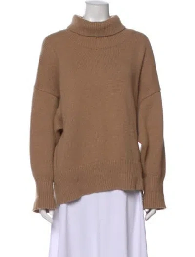Pre-owned Chloé Cashmere Turtleneck Sweater In Neutral