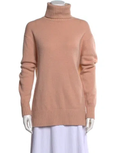 Pre-owned Chloé Cashmere Turtleneck Sweater In Neutral