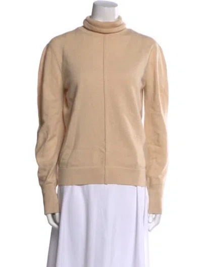 Pre-owned Chloé Cashmere Turtleneck Sweater In Neutral