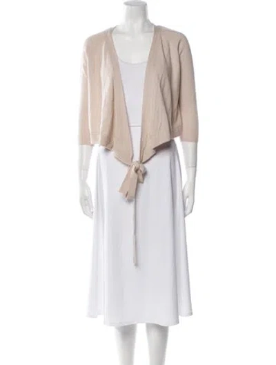 Pre-owned Chloé Cashmere V-neck Sweater In Pink