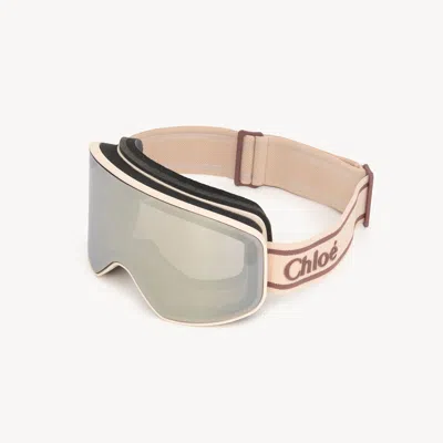 Chloé Cassidy Ski Goggle Pink Size Onesize 100% Nylon In Neutral