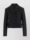 Chloé Single-breasted Jacket In Wool Blend In Black