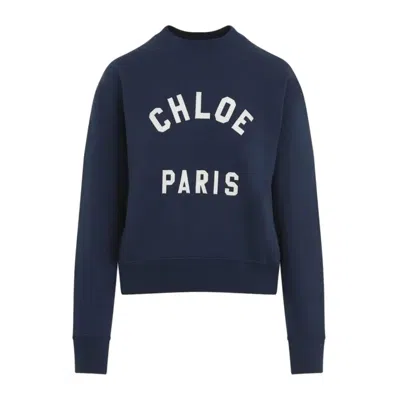 Chloé Casual Cotton Sweatshirt With Bold Lettering