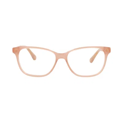 Pre-owned Chloé Cat Eye Acetate Optical Frames 'nude/transparent' | Tan | Kid's Size Onesize In Brown