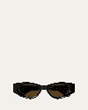 Chloé Cat Eye Acetate Sunglasses In Black
