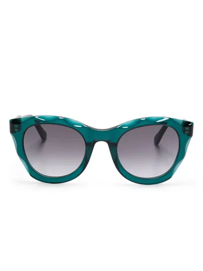 Chloé Cat Eye-frame Sunglasses In 绿色
