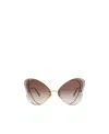 Chloé 65mm Butterfly Sunglasses In Brown