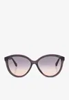 Chloé Cat-eye Gradient Sunglasses In Brown