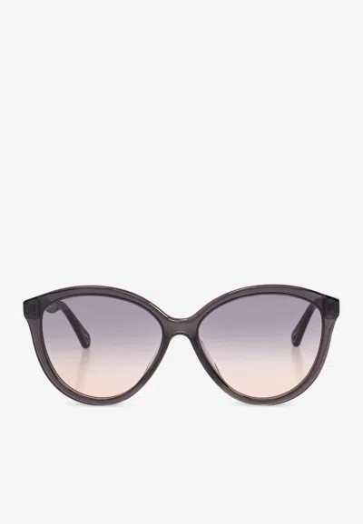 Chloé Cat-eye Gradient Sunglasses In Brown