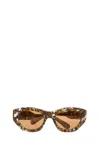 Chloé Multicolor Acetate Cat-eye Sunglasses In Havana Brown