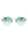 Chloé Cat-eye Sunglasses In 金色