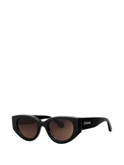 Chloé Cat-eye Sunglasses In Black