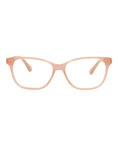 Pre-owned Chloé Cat Eyeframe Acetate Kids Optical Frames In Nude Nude Transparent (cc0003o/30010627/001)