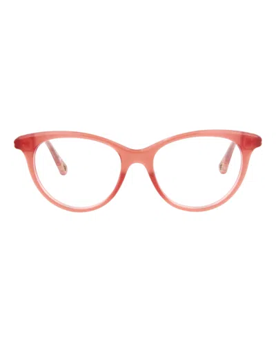 Chloé Cat Eye-frame Bio Injection Optical Frames In Orange