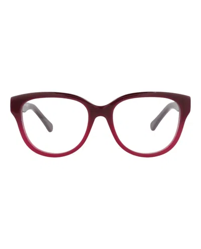 Chloé Cat Eye-frame Recycled Acetate Optical Frames In Burgundy