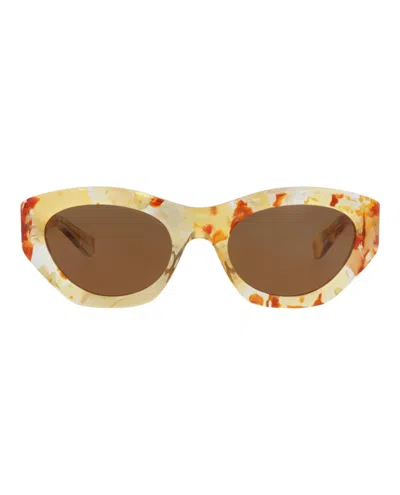 Chloé Cat Eye-frame Recycled Acetate Sunglasses In Brown