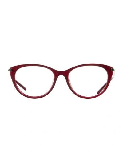 Pre-owned Chloé Cat-eye Eyeglasses In Burgundy