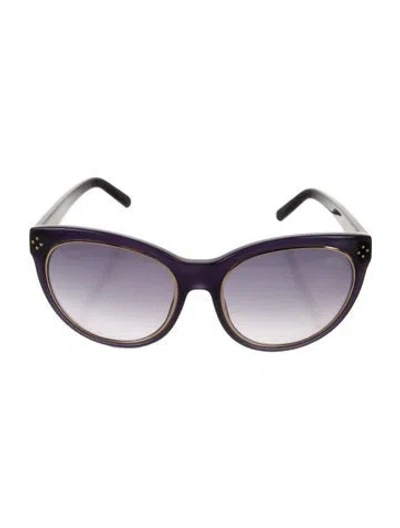 Pre-owned Chloé Cat-eye Gradient Sunglasses In Black