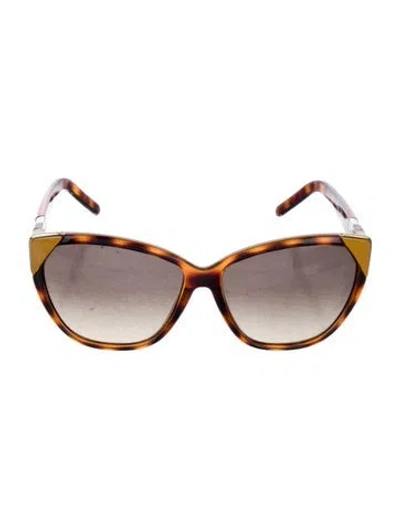 Pre-owned Chloé Cat-eye Gradient Sunglasses In Brown