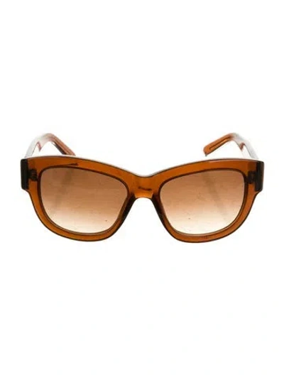 Pre-owned Chloé Cat-eye Gradient Sunglasses In Brown