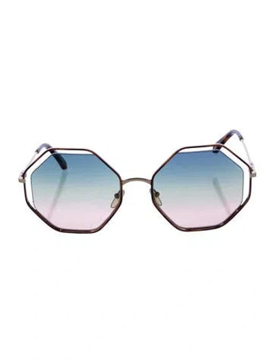 Pre-owned Chloé Cat-eye Gradient Sunglasses In Brown