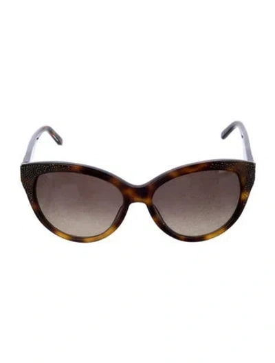 Pre-owned Chloé Cat-eye Gradient Sunglasses In Brown